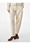 Button Detailed Pocketed Comfortable Fit Cotton Low Waist Barrel Trousers - 4