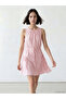 Original Oval Neck Striped Mini Dress - 2