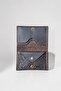 Genuine Leather Card Holder with Shawl Pattern, Minimal Size, Men's and Women's Card Holder - 2