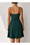 Women's Strappy Double-Breasted Collared Short Janjan Dress - 3