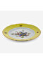 Flores Gold Decorated Blue Bird Yellow Porcelain Cake Plate 19 cm - 4