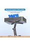 Premium Laptop Stand Portable Stepless Adjustable 360° Rotation Base X-Shape Central Axis L - 7