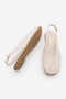 Women's Blunt Toe Open Back Mary Jane Ballerinas Efisa Ecru - 7