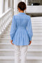 Wide Belted Shirt S0134 Blue - 4