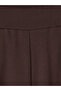 Brown High Waist Wide Leg Women's Sweatpants - 6