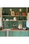 Self Adhesive 3D Wall Tile Stickers 12x12 Inch Green 10 Sheets Peel and Stick Self Adhesive Waterproof Splash Guard Tile Stickers for Kitchen Bathroom Wall
