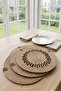 6-Piece Jute Placemat Set for 6 People, Knitted American Service Table Decoration - 5