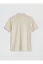 Peak New Season Beige Polo Collar Men's T-Shirt - 6