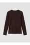 Vizyon New Season Brown Crew Neck Soft Touch Women's T-Shirt - 5