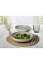 Nordic 20cm Food-Salad Plate Cream Green 2-Pack 22231