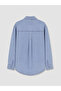 Blue Oversize Women's Jean Shirt - 7