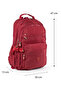 Large Size 47 cm Crinkle Waterproof Lightweight Multi-Compartment Sports, Travel, School, Laptop Backpack Red 1B - 2