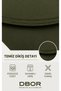 Khaki High Waist Gathering Diving Fabric No Show Side Seamless Women's Premium Scuba Daily Sports Leggings - 3