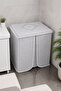 Gray Machine Cover, Laundry Dishwasher Cover, Standard Single Size Machine Cover
