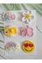 Baby Gift Pinterest Combinations Hairless Baby Hair Clips 6-Piece Mixed Sets Handmade Knitted Organic Baby Hair Accessories - 8