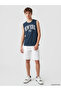 Petrol Crew Neck New York Printed Boys' Tank Top - 2