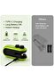 Portable Mini Bag Sealer with Cutter, USB-C Rechargeable Handheld Plastic Food Sealing Machine, Green - 5