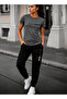 T-Shirt Sweatshirt 2-Piece Combination Thin Summer Sweat-Absorbing Thin Balance Printed Women's / Men's Unisex Model