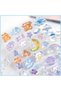 6 Sheets Fantastic 3D Floating Stickers - Kids Cartoon World Adventure, Mini Penguin, Whale, Rabbit, Elephant, and Fruit Themed DIY Stickers for Kids, Party Supplies, Reward for Boys Girls - 7