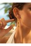 Gold Fish Figured Dangle Earrings Sea Themed Marine Women's Long Stylish Earrings - 4