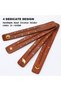 4 Pieces Wooden Incense Holder Handmade Wooden Incense Stick Holder Wood Incense Burner Ash Catcher of Brass Yin and Yang, Crescent Moon, Stars, Elephant,10 Inches,4 random styles - 4