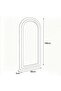 MapleHoome Full-Length Mirror, Boucle Fabric, Floor Mirror, Lean-to-Wall Standing Mirror, 80*180, Beige - 4