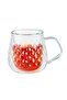 2-Piece Double Wall Glass Cups 300 Milliliter Clear - 2