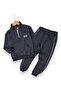 Boy's Seasonal 2-Strap, Zippered, High-Necked Tracksuit Set for Ages 6-7-8-9-10 - 2