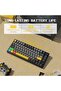 لوحة مفاتيح ميكانيكية لاسلكية ATTACK SHARK ajazz AK820 Pro قابلة للتبديل السريع مع شاشة TFT وأزرار بإضاءة RGB خلفية - 7