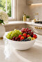 3 Lt Bowl Strainer Fruit and Vegetable Washing Bowl Set of 2 Practical Kitchen Strainer - 4