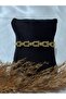 Steel Cuff Bracelet with Zircon Stone Detail - 2