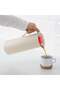 BEHÖVD Vacuum flask, light green/beige, 1 l - 3