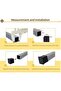 2.5 x 2.5 cm (1 inch x 1 inch) 16-piece protective caps for chair or table legs, thickened, square, black rubber. - 4