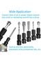 1/2" Square Drive to 1/4" Internal Hex Adapter Quick Release Chuck Change Hex Adapter for Impact Ratchet Wrenches 4-Pack - 5
