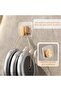 Self-adhesive clothes hooks and towel racks - 4-pack, multi-functional, suitable for bathrooms, kitchens, etc. - 3