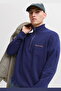 Men's Half Zipper Stand Collar Sweatshirt - Norrebro - 7