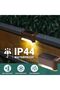 Outdoor solar deck lights, 16-unit waterproof LED solar lights, suitable for stairs, steps, fences, railings, patios and terraces (cool white light). - 4