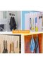 Door hooks, 3-pack of double hooks, wooden door hooks, towel hooks, suitable for bedrooms, bathrooms, and kitchens. - 5