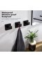 Self-adhesive towel hooks - 3-pack - Screw mounting - Stainless steel - Suitable for walls and doors - Coat rack hooks - 3
