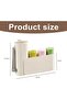 Self-Adhesive Wall-Mounted Foldable Plastic Trash Bag Organizer Box for Kitchen & Bathroom (White) - 5