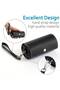 Weekly pillbox, twice daily, large capacity AM/PM, PU leather case, travel-friendly, round pillbox, black. - 4