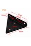4-Piece Trapezoid Corner Bracket Set - Cold Rolled Steel Shelf Support Brackets - 85 × 100 mm - Suitable for Tables, Beds and Furniture Connections - 4