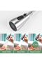 Kitchen faucet with pull-out spout, made of stainless steel, 360° rotatable, brushed finish, 3 water flow modes. - 2