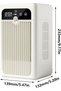Desktop Fan - Rechargeable Portable Air Cooler and Humidifier with Timer | Made of ABS Material, 500ml Water Tank, Two - Speed Settings; for Home... - 5