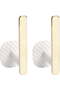 Curtain hooks, decorative wall-mounted curtain tiebacks, self-adhesive L-shaped curtain hooks, Nordic style curtain decorative buckles, gold, 2-pack