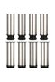 A set of 8 adjustable furniture legs, made of brushed stainless steel, with a total height ranging from 150 mm to 165 mm, including 15 cm metal... - 2
