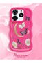 Tecno Spark 10 Pro Compatible Wavy Frame Moon Butterfly and Flower Pattern Silicone Phone Case