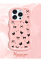iPhone 14 Pro Compatible Thin Butterfly Bow Printed Soft Structure Daily Use Phone Case