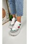 Daily Women's Sneaker Thick High Sole Lace Up Comfortable Tiger Stripe Sports Shoes 032 - 4