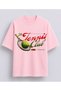 Unisex Oversize Tennis Printed T-Shirt 100% Cotton Tennis Themed Comfortable Fit Short Sleeve T-Shirt